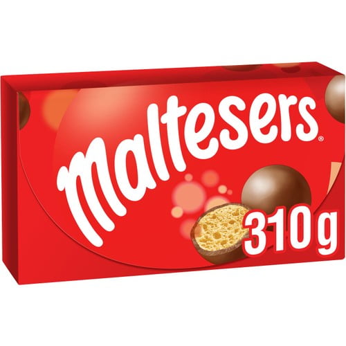 Maltesers Milk Chocolate & Honeycomb Gift Box of Chocolates Fairtrade 310g, British Import (Pack of 3)