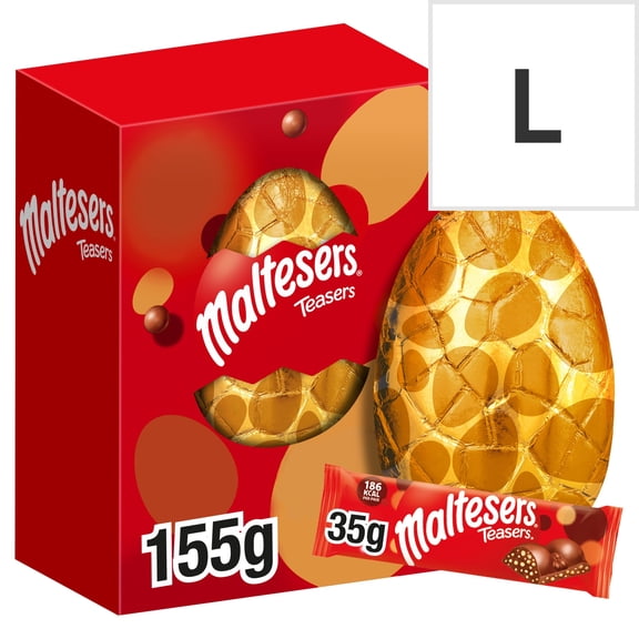 Maltesers Teasers Milk Chocolate Easter Egg 155g, Imported from Britain