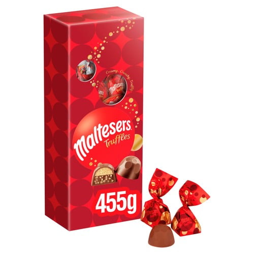 Maltesers Truffles Chocolate Box 455g, British Import (Pack of 3)
