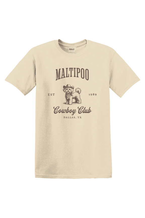 Maltipoo Cowboy Club Maltipoo Lover Dog T-Shirt