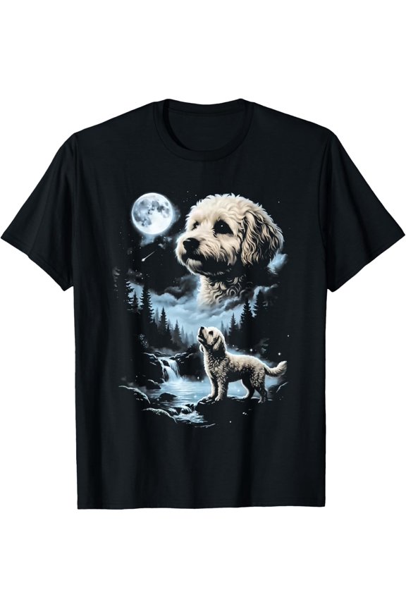 Maltipoo Howling to the Moon T-Shirt