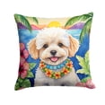 thumbnail image 1 of Maltipoo Luau Throw Pillow 18 in x 18 in, 1 of 5
