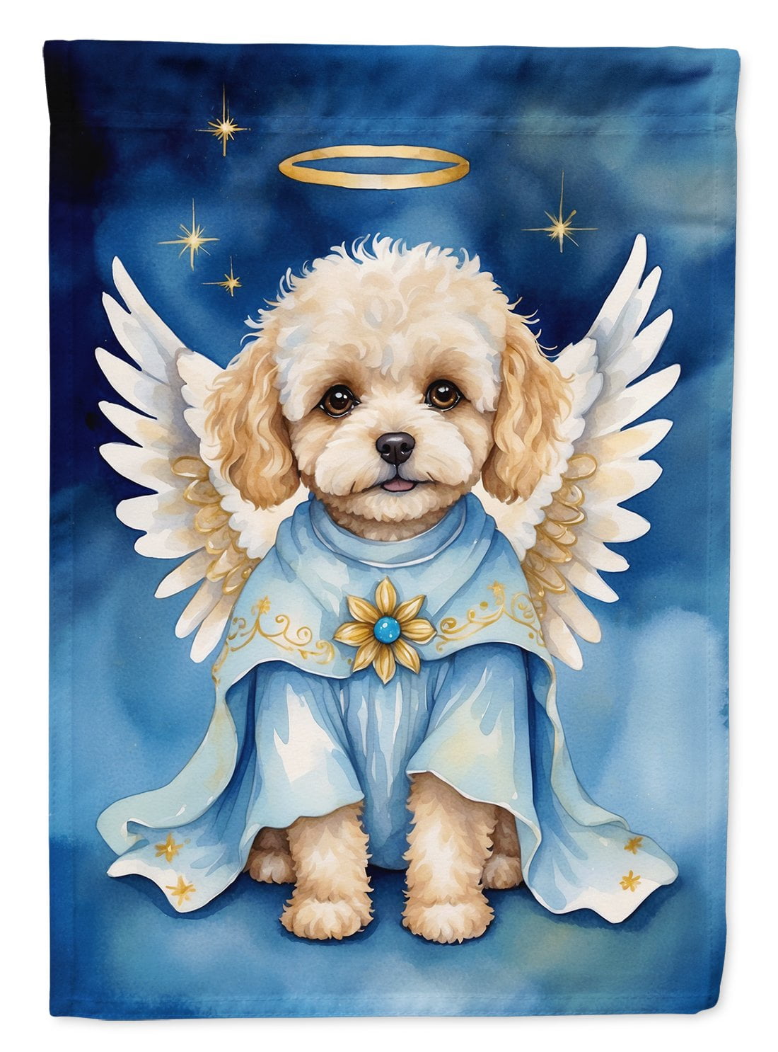 Maltipoo My Angel Garden Flag 11.25 in x 15.5 in