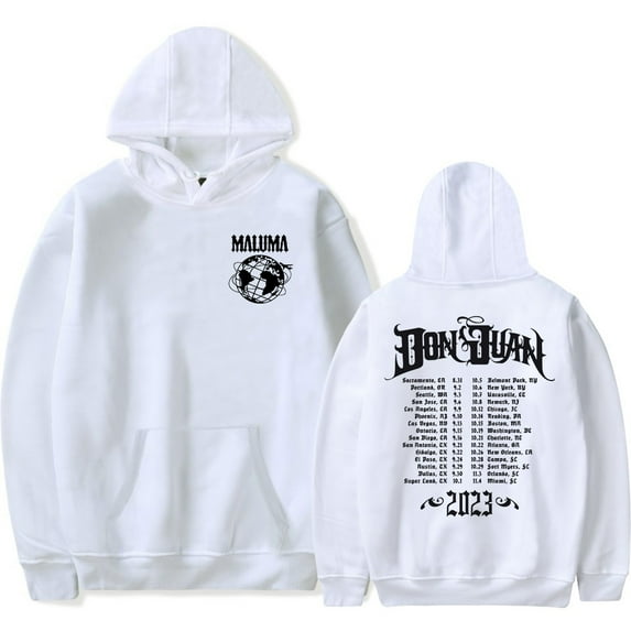 Maluma 2023 Don Juan World Tour Merch Hoodies Winter Men/Women Hooded Sweatshirt Cosplay Crewneck LongSleeve