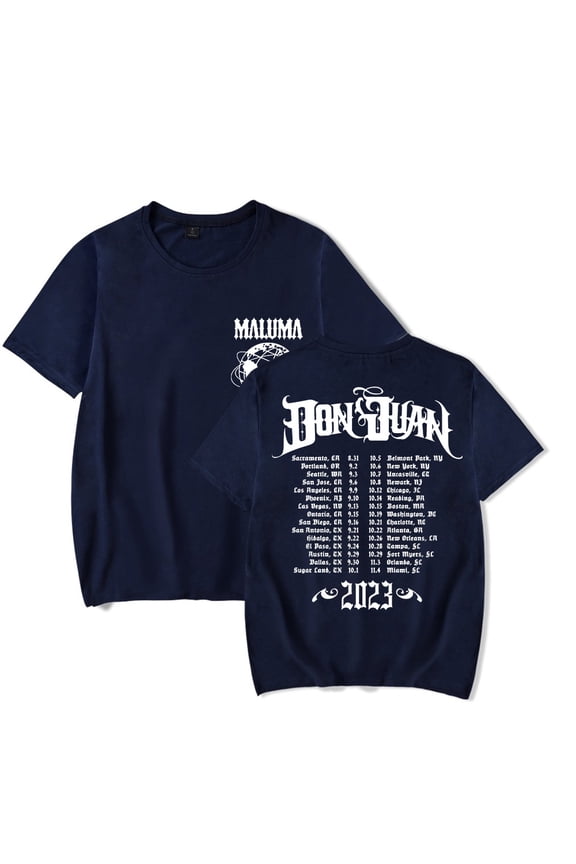 Maluma 2023 Don Juan World Tour Merch T-Shirt Tee Cosplay Men/Women Summer Sweatshirt Short Tshirt Top