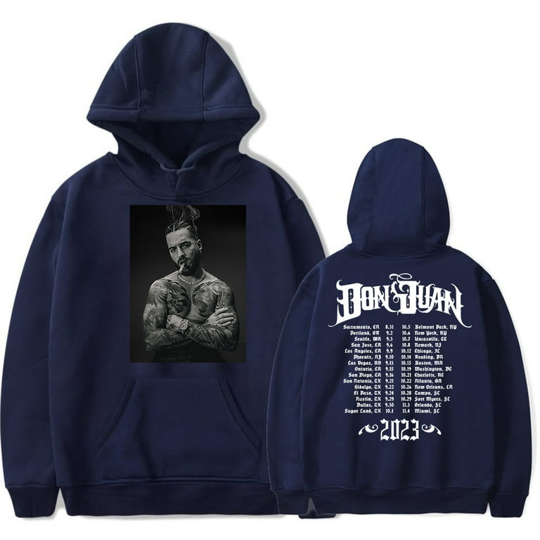 Maluma Don Juan Photo Tour Merch Hoodies Winter Men Women Hooded Sweatshirt Cosplay Crewneck LongSleeve