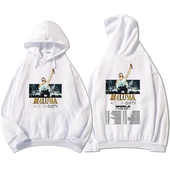 Maluma Europet 2025 Tour Merch Hoodie Unisex Pullovers Sweatshirts Men Women Round Neck Streetwear Tees Y2k Unisex Retro Harajuku Top Clothes