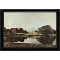 thumbnail image 1 of Malvern Hall 40x28 Large Black Ornate Wood Framed Canvas Art by John Constable, 1 of 2