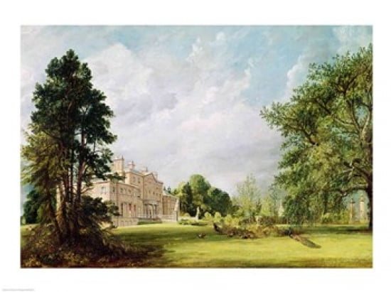 Malvern Hall Warwickshire 1821 Canvas Art - John Constable (24 x 18)