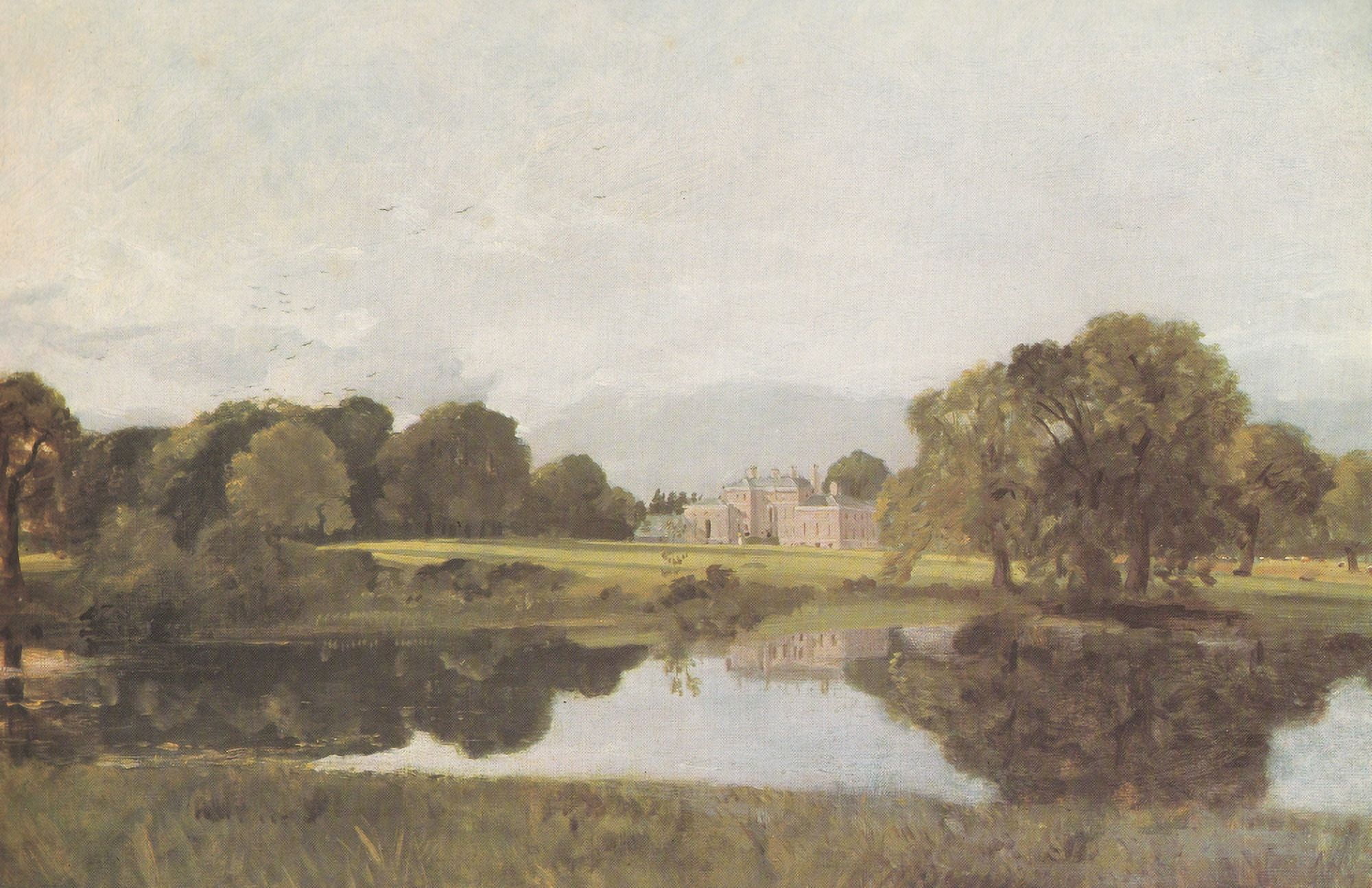 Malvern Hall c1820-1 Canvas Art - John Constable (18 x 24)