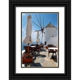 thumbnail image 1 of Malvin, Larry 13x18 Black Ornate Wood Framed with Double Matting Museum Art Print Titled - Restaurant Deck Windmill, 1 of 4