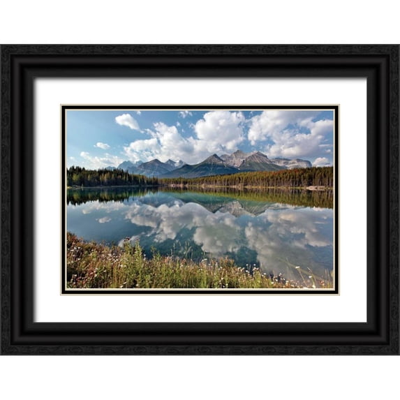 Malvin, Larry 18x13 Black Ornate Wood Framed with Double Matting Museum Art Print Titled - Herbert Lake