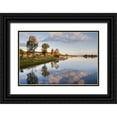 thumbnail image 1 of Malvin, Larry 24x17 Black Ornate Wood Framed with Double Matting Museum Art Print Titled - Lakeview Glen, 1 of 4