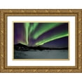 thumbnail image 1 of Malvin, Larry 24x17 Gold Ornate Wood Framed with Double Matting Museum Art Print Titled - Aurora Borealis IV, 1 of 4