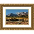 thumbnail image 1 of Malvin, Larry 24x17 Gold Ornate Wood Framed with Double Matting Museum Art Print Titled - Wilson Peak Yellow Aspens, 1 of 4