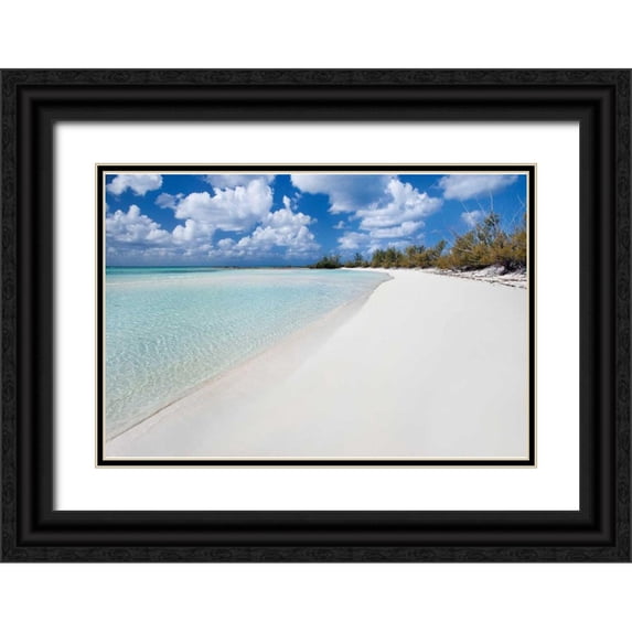 Malvin, Larry 32x23 Black Ornate Wood Framed with Double Matting Museum Art Print Titled - Deep Creek Beach
