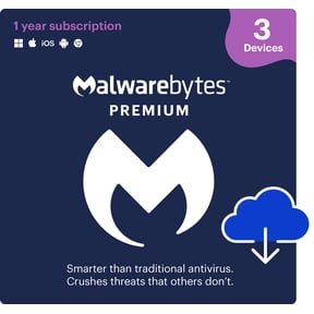 Malwarebytes Premium Security 3-Device 1-Year Subscription [Digital Download]