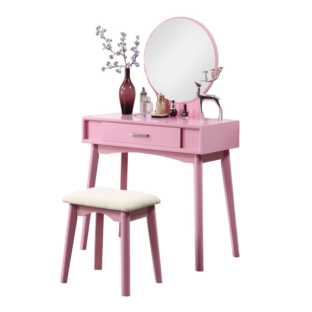 Roundhill Furniture - Set da tavolo e sgabello, in legno, colore