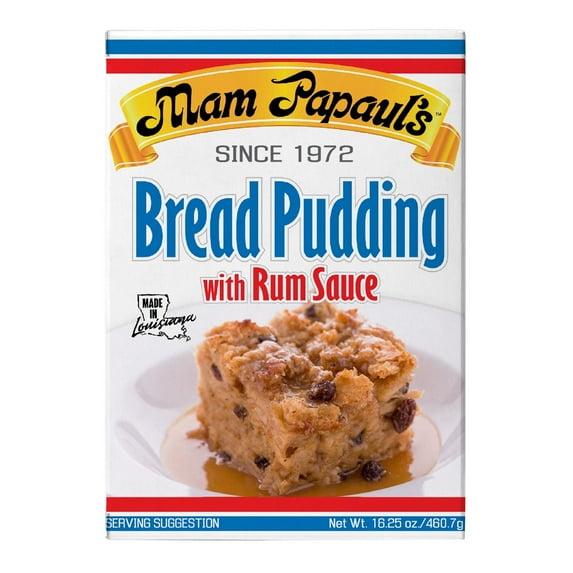Mam Papaul's Bread Pudding with Rum Sauce Mix 16.25 oz. Pack of 4