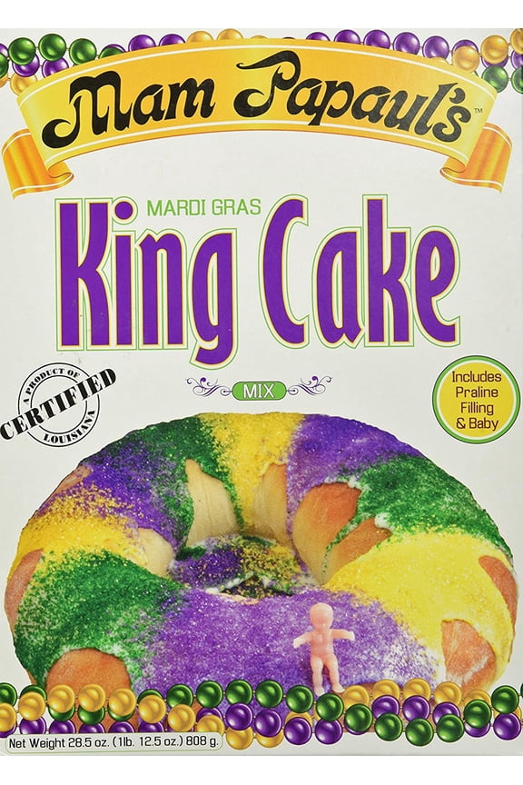 Mam Papauls Mardi Gras King Cake Mix 1 Pound 12.5 oz