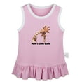 thumbnail image 1 of Mam's Little Cutie Funny Dresses For Baby, Newborn Babies Animal Giraffe Pattern Skirts, Infant Princess Dress, 0-24M Kids Graphic Clothes (Pink Sleeveless Dresses, 0-6 Months), 1 of 4