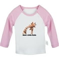 thumbnail image 1 of Mam's Little Cutie Funny T shirt For Baby, Newborn Babies Animal Giraffe T-shirts, Infant Tops, 0-24M Kids Graphic Tees Clothing (Long Pink Raglan T-shirt, 6-12 Months), 1 of 4