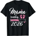 thumbnail image 1 of Mama 2026 Loading Cute New Mom Baby Announcement Mothers Day Unisex T-Shirt up to size 5XL, 1 of 2