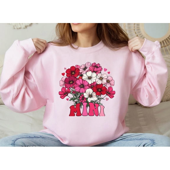 Mama And Mini Sweatshirt, Floral Women Sweatshirt, Floral Boho Sweater, Mom and Daughter Sweater, Her, Mother Days Shirt All Size S-5Xl
