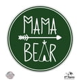 thumbnail image 1 of Mama Bear Camping Green - 5" Vinyl Sticker - For Car Laptop I-Pad - Waterproof Decal, 1 of 1