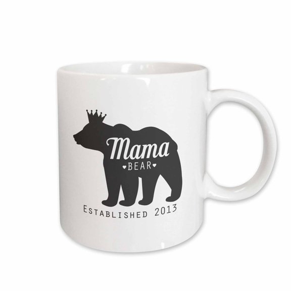 3drose, Mama Bear Established 2013, 15oz Mug
