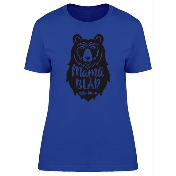 Mama Bear Hand Drawn Wild T-Shirt Women -Image by Shutterstock, Female 3X-Large