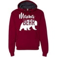 thumbnail image 1 of Mama Bear Hoodie Mom Women Soft Hoodie Adult Unisex Men's Women's Cardinal Red 2XL, XX-Large, Cardinal, 1 of 4
