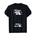 thumbnail image 1 of Mama Bear Maternity T-Shirt Women's Cute Pregnancy Announcement Top Mother's Day Gift Short Sleeve Graphic Tee Black Retro Style Mama Bear Theme Apparel, 1 of 6