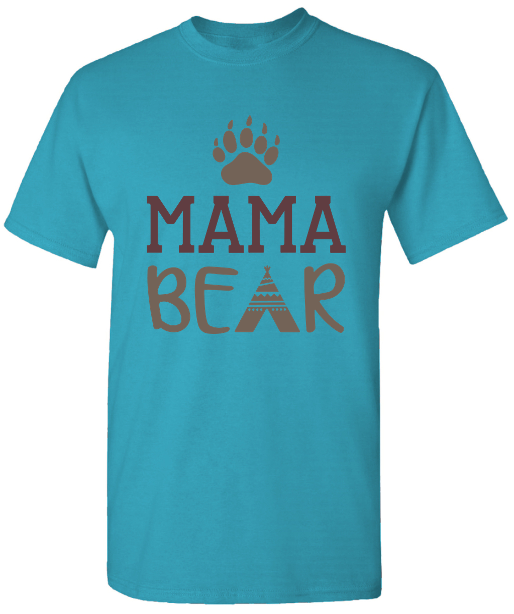 Mama Bear Mom T-Shirt Mother Quotes T-Shirt Humorous Mom Life Tees