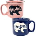 thumbnail image 1 of Mama Bear & Papa Bear Coffee Mug Gift Set - Cute, Large Coffee Cup Sets for Parents,  Grandparents - Unique Fun Gifts for Him, Her, Birthday, Anniversary, Mother's Day, Father's Day, Christmas, 1 of 15