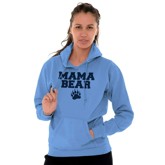 Mama Bear Paw Print Cute Mothers Day Hoodie Sweatshirt Women Brisco Brands L