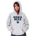 thumbnail image 1 of Mama Bear Paw Print Cute Mothers Day Hoodie Sweatshirt Women Brisco Brands X, 1 of 1
