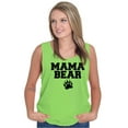 thumbnail image 1 of Mama Bear Paw Print Cute Mothers Day Tank Top Tee Shirt Women Brisco Brands X, 1 of 6