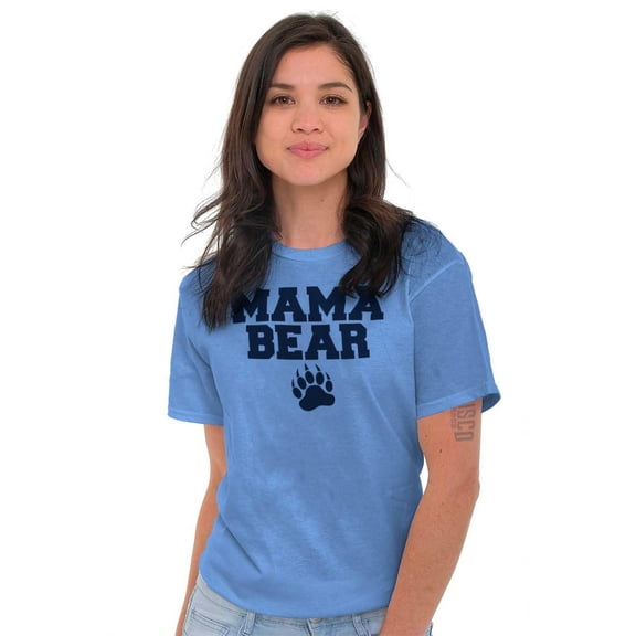 Mama Bear Paw Print Cute Mothers Day Women's Plus Size Graphic Tee Brisco Brands 2X