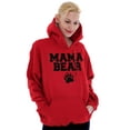 thumbnail image 1 of Mama Bear Paw Print Cute Mothers Day Women Plus Size Graphic Pullover Hoodie Brisco Brands 4X, 1 of 3
