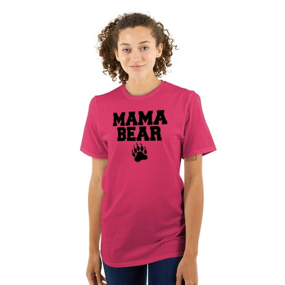 Mama Bear Paw Print Cute Mothers Day Women's Graphic T Shirt Tees Brisco Brands X