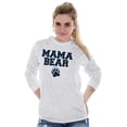 thumbnail image 1 of Mama Bear Paw Print Cute Mothers Day Women's Long Sleeve T Shirt Brisco Brands L, 1 of 6