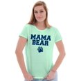 thumbnail image 1 of Mama Bear Paw Print Cute Mothers Day Women's T Shirt Ladies Tee Brisco Brands L, 1 of 5