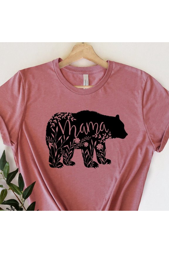 Mama Bear Shirt, Floral Mama Bear Shirt, Mothers Day Shirt Mom Shirts, Baby Shower Gift, Gift For Mothers, Funny Mom Shirt Unisex S-5XL Hot Trending Shirt, Vintage Birthday Gift