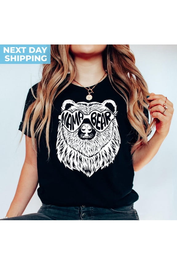 Mama Bear Shirt Mothers Day Tee T Momma Cute Animal Lover Tshirt All Size S-5Xl