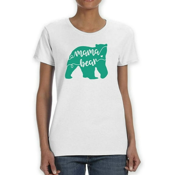 Mama Bear Slogan Shaped T-Shirt Women -GoatDeals Designs, Female Small