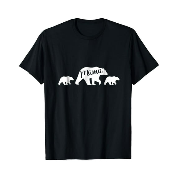 Mama Bear T Shirt With Two Cubs - Mother Gift Mom Unisex S-5XL Hot Trending Shirt, Vintage Birthday Gift