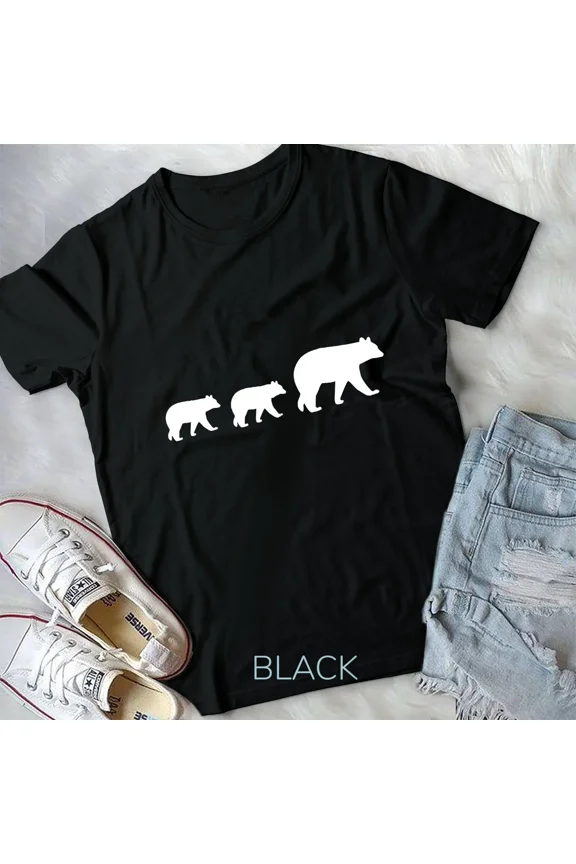 Mama Bear Two Cubs Cute Mothers Day Gift Unisex Tshirt