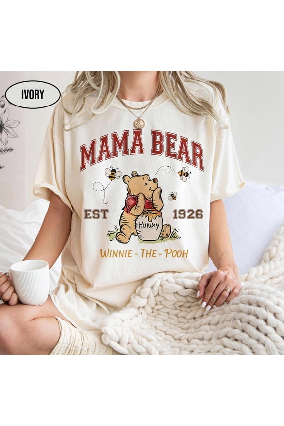 Mama Bear Winnie The Pooh Shirt, EST 1926 Pooh Bear Mom Shirt, Disney Mama Shirt, Mother’s Day Gift, Family Disney Trip Tee, Gift For Her