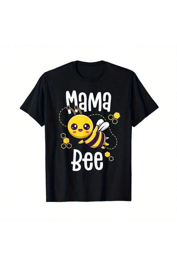 Mama Bee Cute Beekeeping Birthday Party Matching Family Mom T-Shirt As Gift